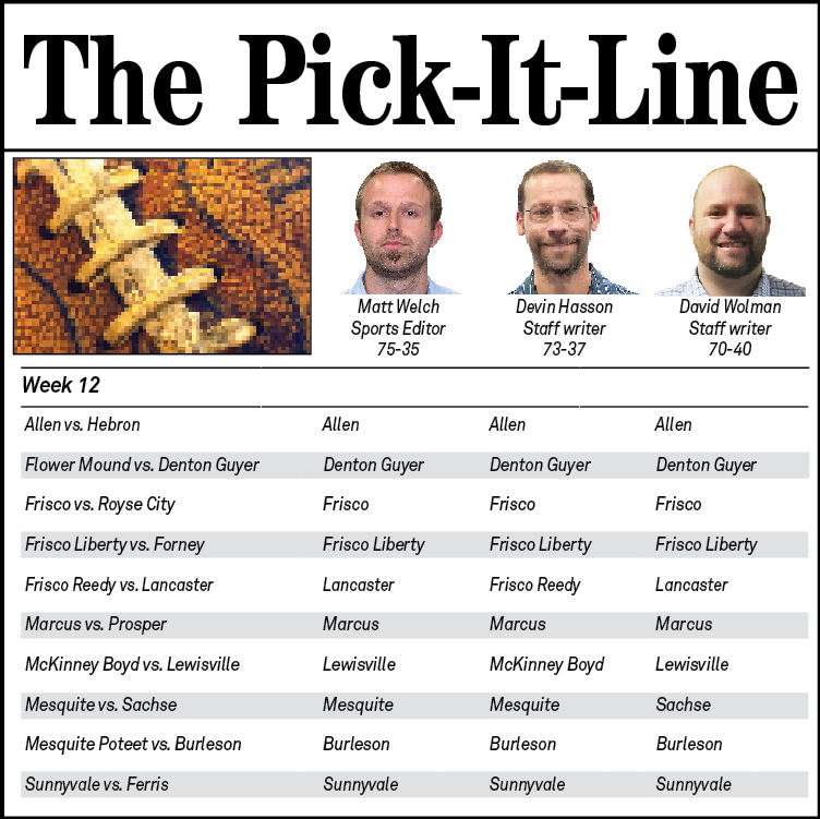 Pick It Line Week 12